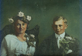 Ben and Anna (Leschke) Eschner Wedding Photo.  July 23 1917