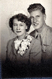 Mort and Lorraine (Hoefs) Gentz.  Wedding Photo.  June 14 1944